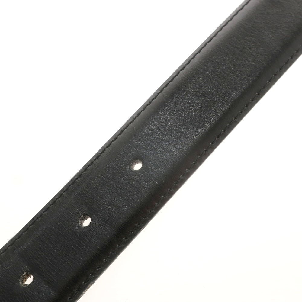 【中古】クロケットアンドジョーンズ CROCKETT&amp;JONES カーフ ベルト ブラック【 30 】【 状態ランクB 】【 メンズ 】