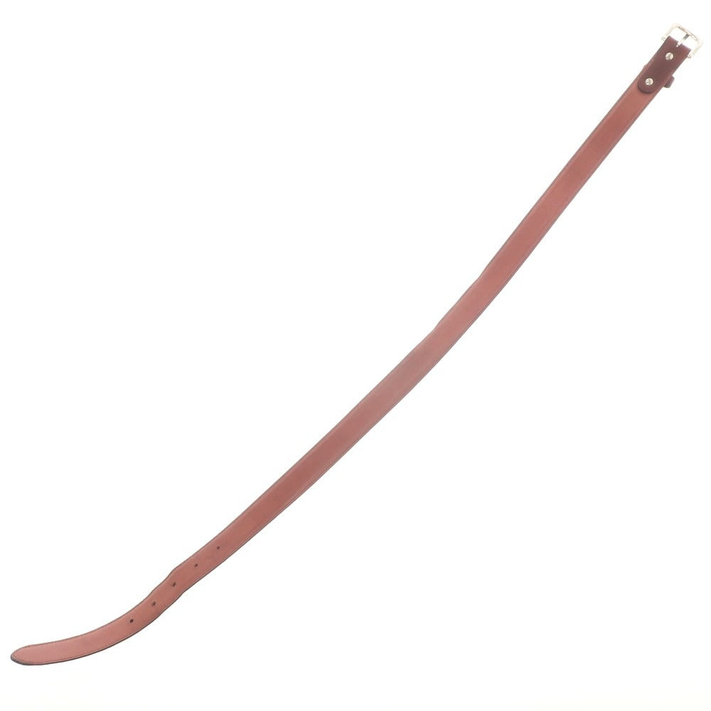 【中古】エドワードグリーン EDWARD GREEN カーフ ベルト バーガンディ【 80 】【 状態ランクC 】【 メンズ 】