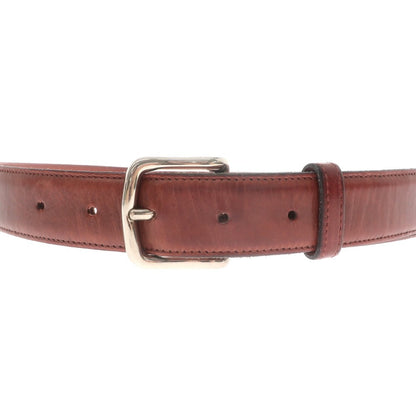 【中古】エドワードグリーン EDWARD GREEN カーフ ベルト バーガンディ【 80 】【 状態ランクC 】【 メンズ 】