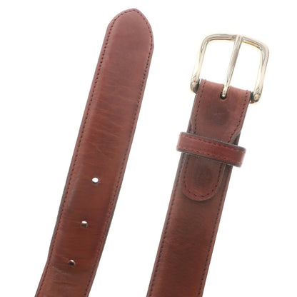 【中古】エドワードグリーン EDWARD GREEN カーフ ベルト バーガンディ【 80 】【 状態ランクC 】【 メンズ 】