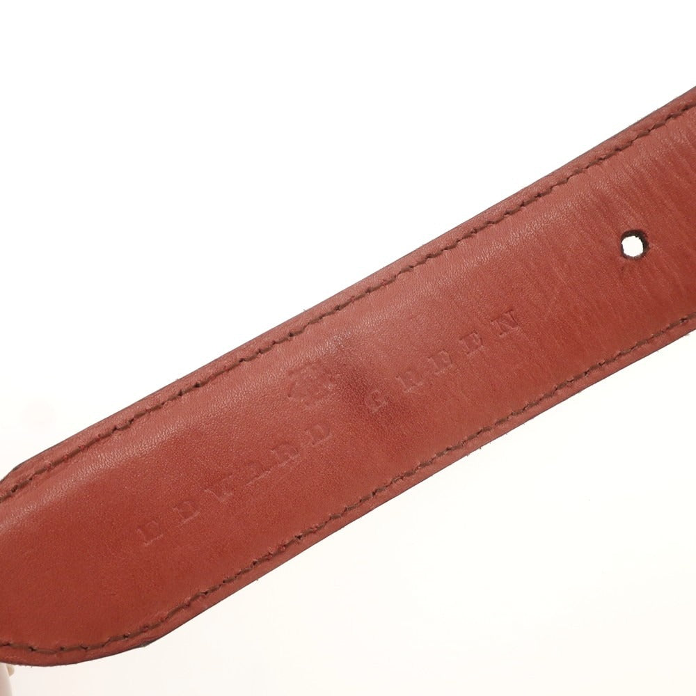 【中古】エドワードグリーン EDWARD GREEN カーフ ベルト バーガンディ【 80 】【 状態ランクC 】【 メンズ 】