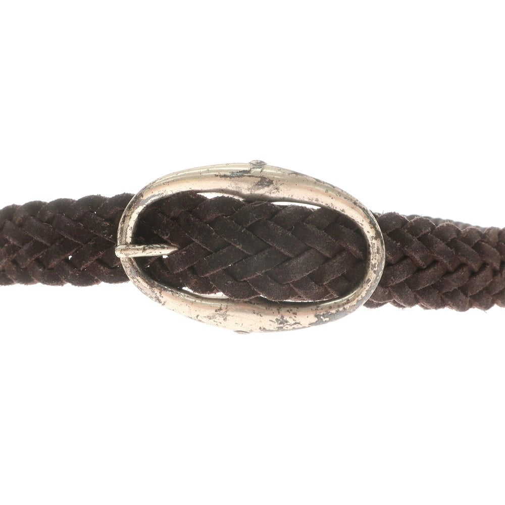 【中古】ダニエルアンドボブ Daniel &amp; Bob スエード ベルト ダークブラウン【 表記なし（100位） 】【 状態ランクC 】【 メンズ 】