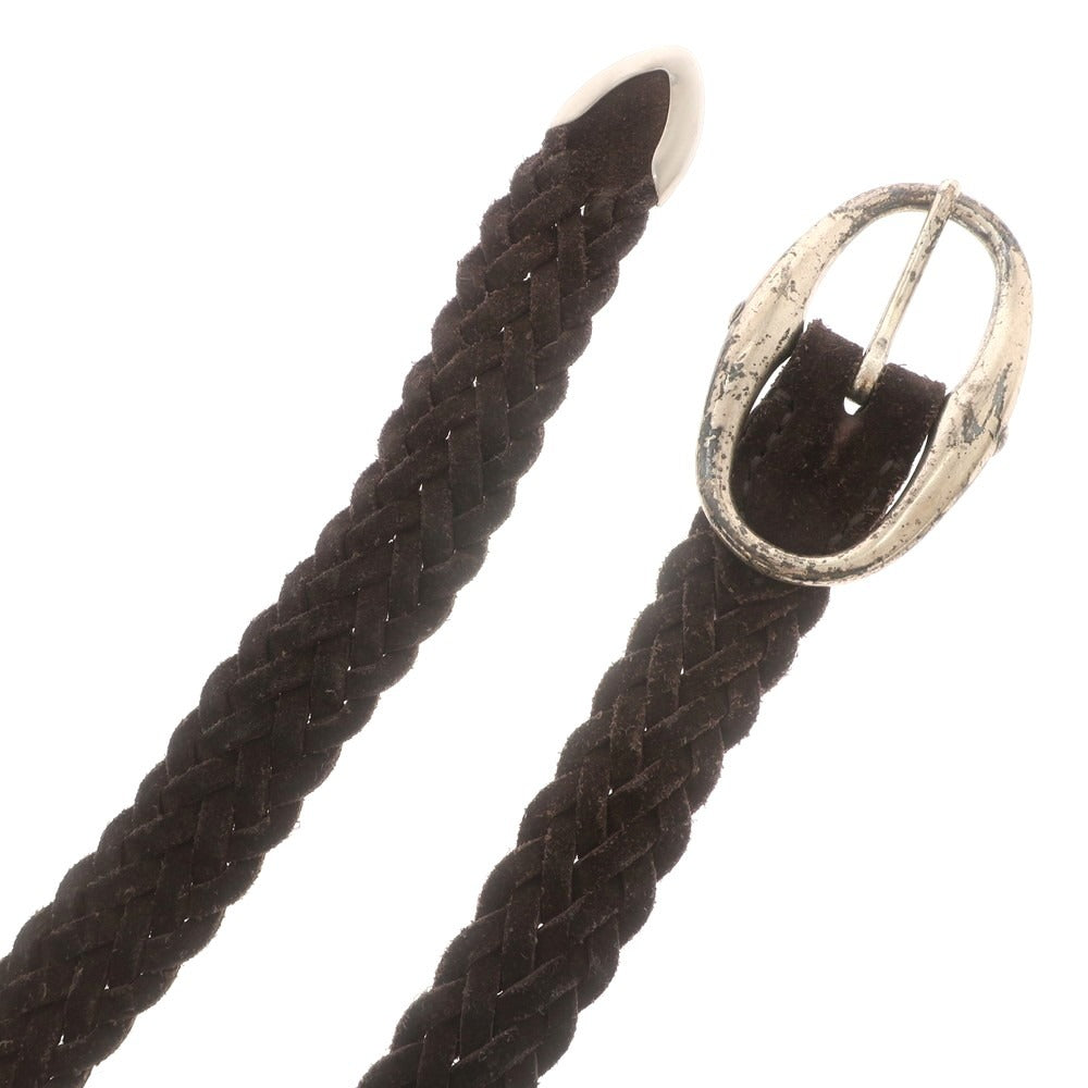 【中古】ダニエルアンドボブ Daniel &amp; Bob スエード ベルト ダークブラウン【 表記なし（100位） 】【 状態ランクC 】【 メンズ 】