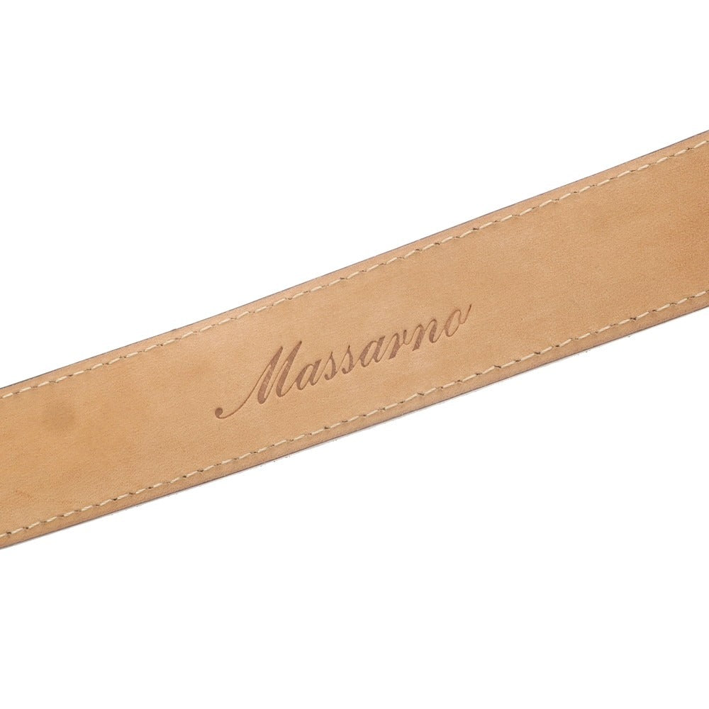 【中古】マッサーノ Massarno スエード ベルト ダークブラウン【 Free 】【 状態ランクB 】【 メンズ 】