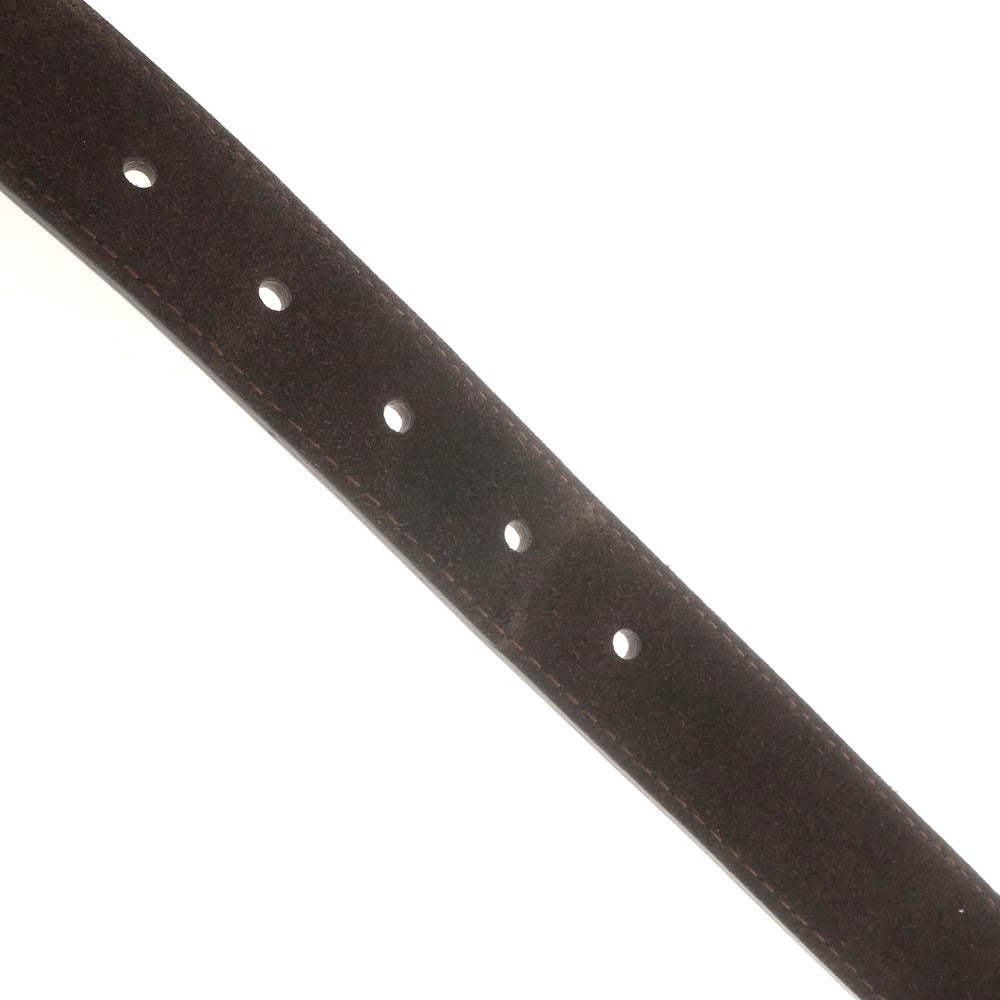 【中古】マッサーノ Massarno スエード ベルト ダークブラウン【 Free 】【 状態ランクB 】【 メンズ 】