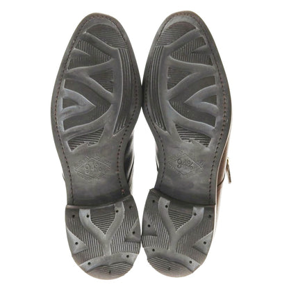 【中古】ジョンロブ John Lobb WILLIAM 型押しレザー ダブルモンク ドレスシューズ ダークブラウン【 6D 】【 状態ランクB 】【 メンズ 】