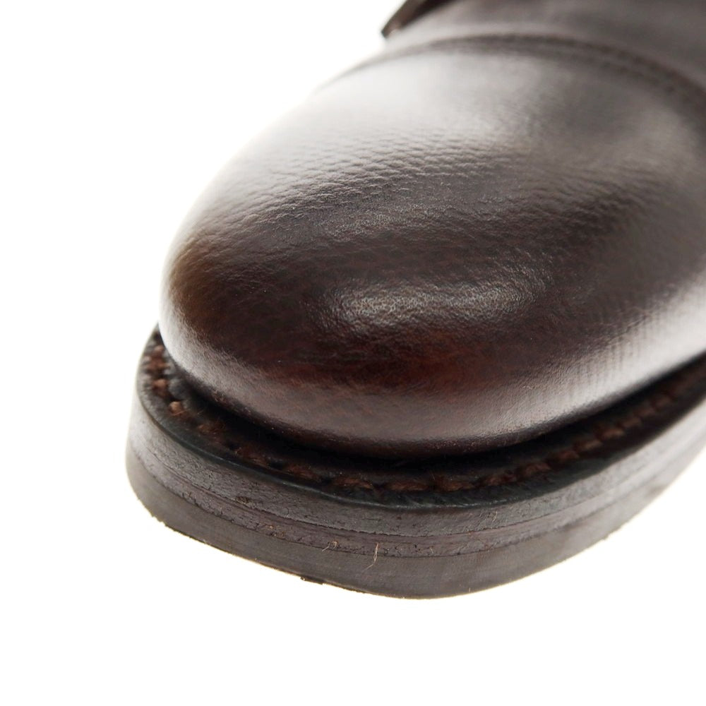 【中古】ジョンロブ John Lobb WILLIAM 型押しレザー ダブルモンク ドレスシューズ ダークブラウン【 サイズ6D 】【 状態ランクB 】【 メンズ 】 [APD]