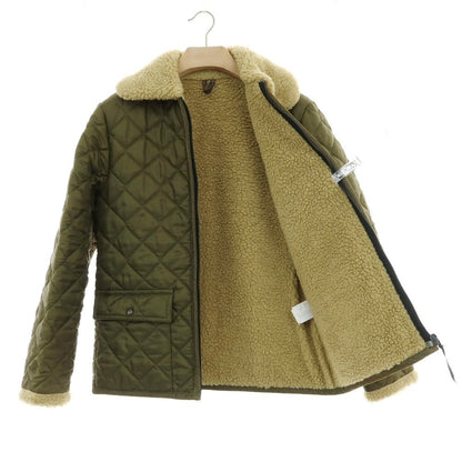 【中古】ラベンハム LAVENHAM ポリエステル ボア 中綿入り キルティングブルゾン オリーブグリーン【 36（UK） 】【 状態ランクB 】【 メンズ 】