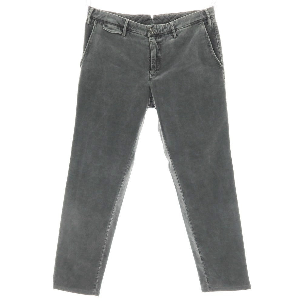 【中古】ピーティートリノ PT TORINO GILLSANS コットンカシミヤ カジュアルスラックスパンツ グレー【 34 】【 状態ランクC 】【 メンズ 】