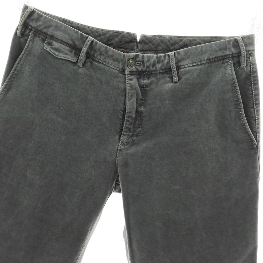 【中古】ピーティートリノ PT TORINO GILLSANS コットンカシミヤ カジュアルスラックスパンツ グレー【 34 】【 状態ランクC 】【 メンズ 】