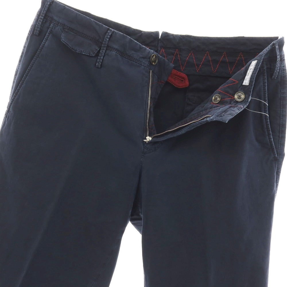 【中古】ピーティートリノ PT TORINO GILLSANS ストレッチ コットン カジュアルスラックスパンツ ネイビー【サイズ34】【 状態ランクB 】【 メンズ 】