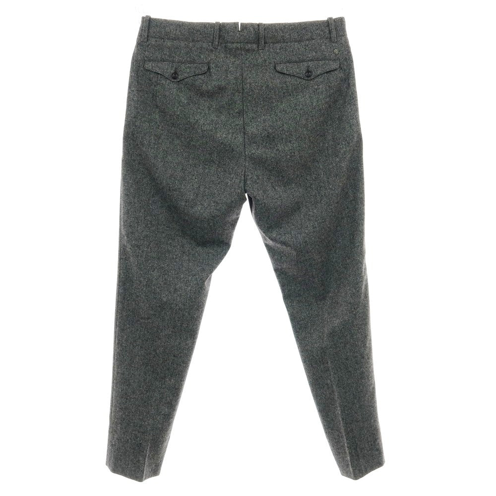 【中古】ジーティーアー G.T.A LORENZO ストレッチ ウールポリエステルナイロン カジュアルスラックスパンツ グレーxブラック【サイズ50】【 状態ランクB 】【 メンズ 】[BPD]