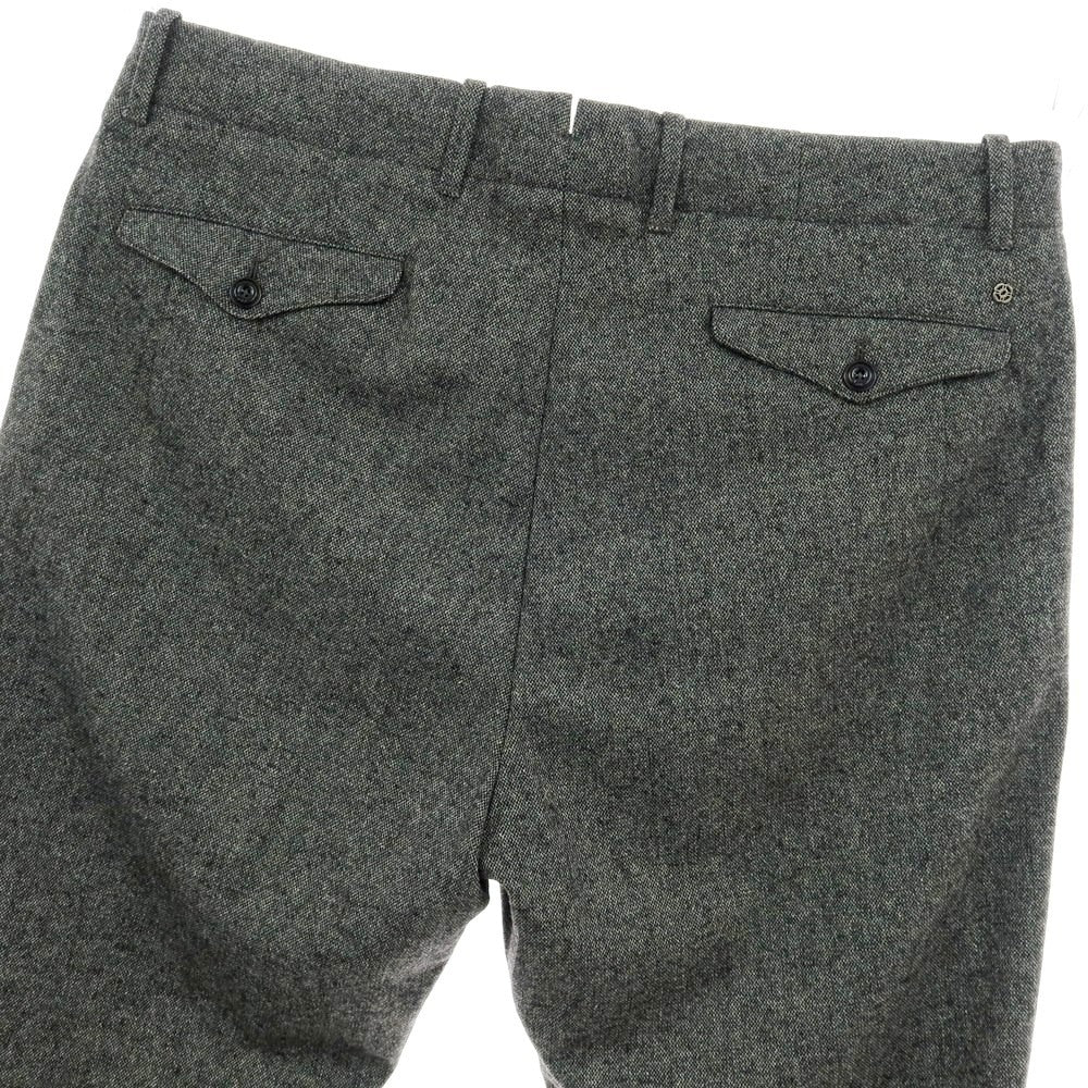 【中古】ジーティーアー G.T.A LORENZO ストレッチ ウールポリエステルナイロン カジュアルスラックスパンツ グレーxブラック【 50 】【 状態ランクB 】【 メンズ 】