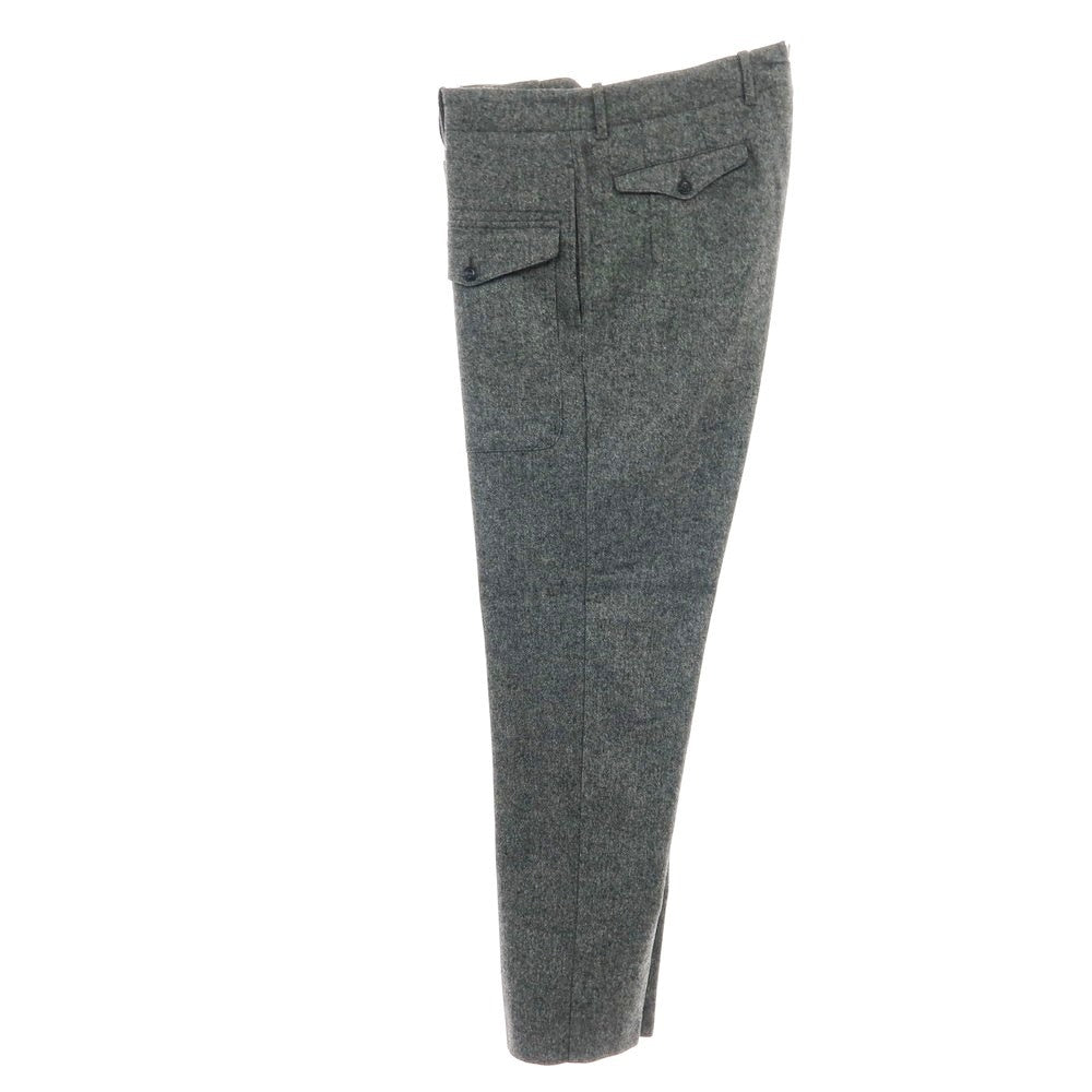 【中古】ジーティーアー G.T.A LORENZO ストレッチ ウールポリエステルナイロン カジュアルスラックスパンツ グレーxブラック【サイズ50】【 状態ランクB 】【 メンズ 】[BPD]