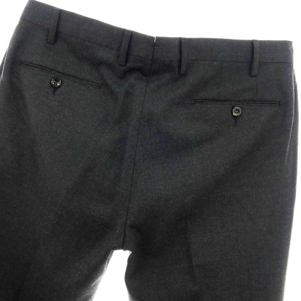 【中古】ジェルマーノ GERMANO Travel Edition SUPER 100’S ストレッチ ウールポリエステル ドレススラックスパンツ チャコールグレー【 52 】【 状態ランクB 】【 メンズ 】