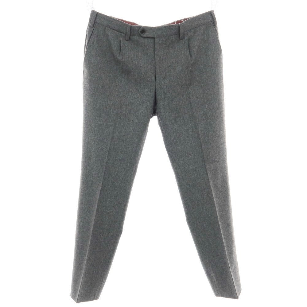 【中古】ジェルマーノ GERMANO SUPER 100’S ウール ドレススラックスパンツ グレー【 52 】【 状態ランクB 】【 メンズ 】