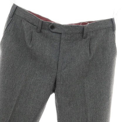【中古】ジェルマーノ GERMANO SUPER 100’S ウール ドレススラックスパンツ グレー【 52 】【 状態ランクB 】【 メンズ 】