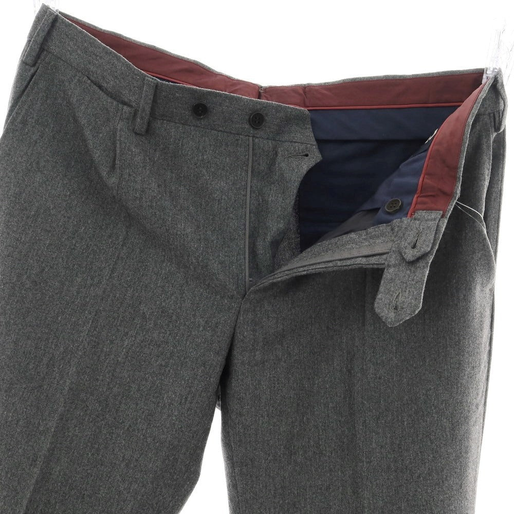 【中古】ジェルマーノ GERMANO SUPER 100’S ウール ドレススラックスパンツ グレー【 52 】【 状態ランクB 】【 メンズ 】