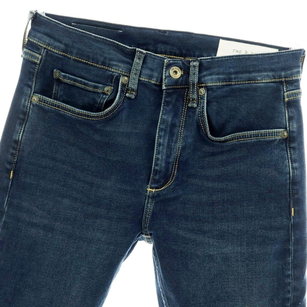【中古】ラグアンドボーン rag &amp; bone ストレッチ コットン デニムパンツ ジーンズ ネイビー【 サイズ30 】【 状態ランクB 】【 メンズ 】 [APD]