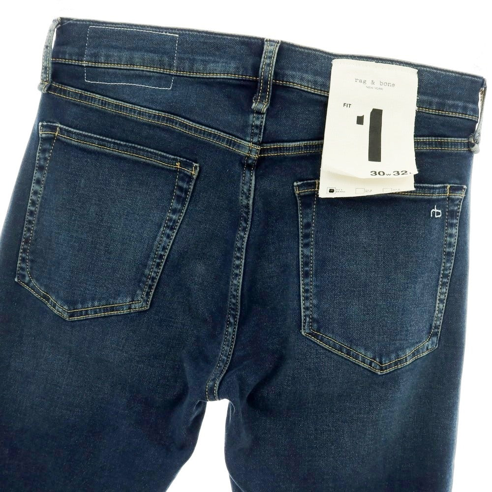 【中古】ラグアンドボーン rag &amp; bone ストレッチ コットン デニムパンツ ジーンズ ネイビー【 サイズ30 】【 状態ランクB 】【 メンズ 】 [APD]