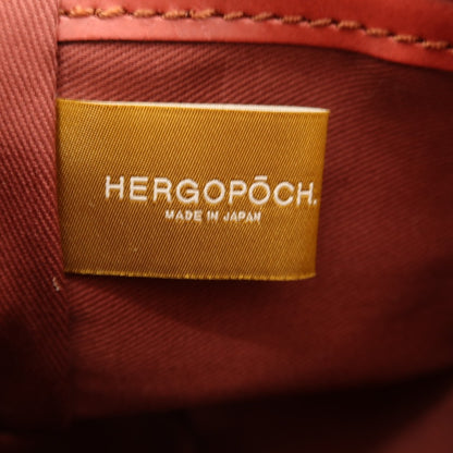 【中古】エルゴポック HERGOPOCH レザー ショルダーバッグ レッド系【 状態ランクA 】【 メンズ 】