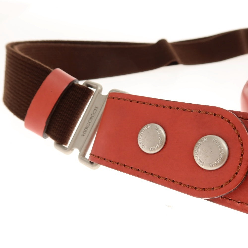 【中古】エルゴポック HERGOPOCH レザー ショルダーバッグ レッド系【 状態ランクA 】【 メンズ 】