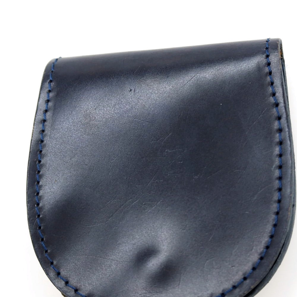 【中古】グレンロイヤル GLENROYAL ブライドルレザー コインケース ネイビー【 状態ランクB 】【 メンズ 】