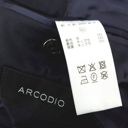 【中古】アルコディオ ARCODIO Super150’S ウール 3B テーラードジャケット ダークネイビー【サイズ50】【 状態ランクA 】【 メンズ 】