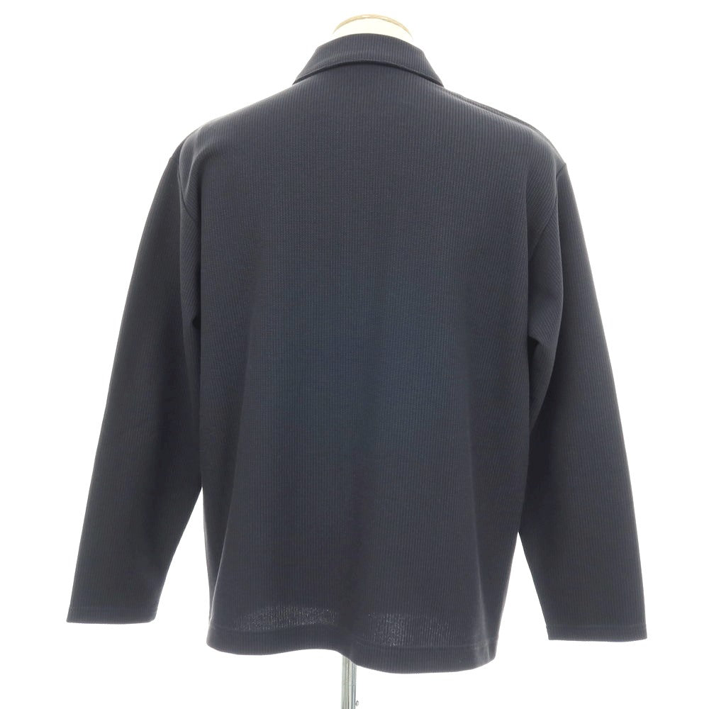 【中古】ラコステ LACOSTE コットンポリエステル 襟付き カーディガン ダークグレー【サイズ3】【 状態ランクB 】【 メンズ 】