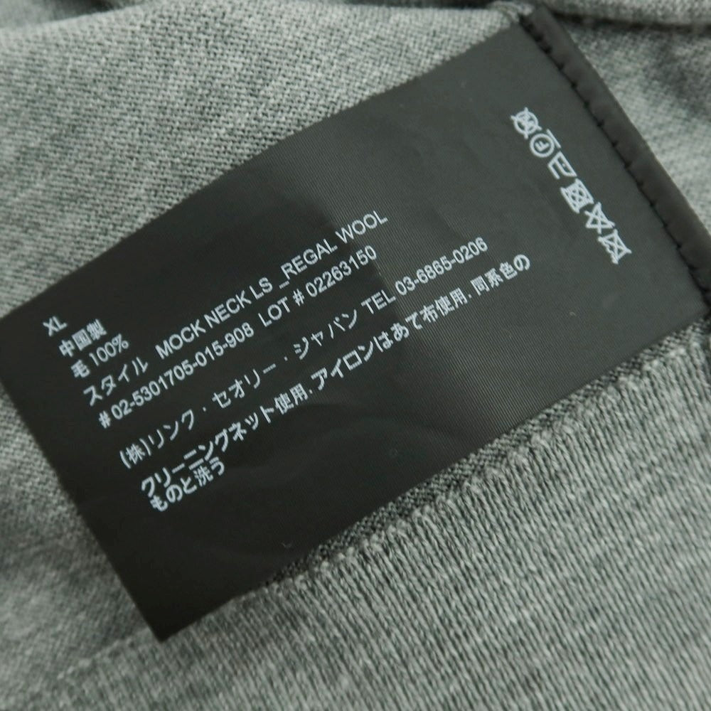 【中古】セオリー theory ハイゲージウール プルオーバーニット グレー【 XL 】【 状態ランクB 】【 メンズ 】