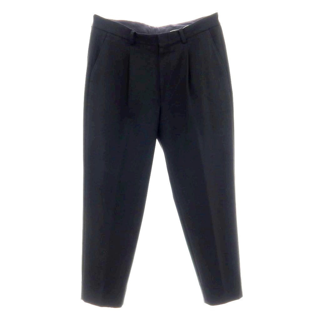 【中古】ユナイテッドアローズ UNITED ARROWS ストレッチ ポリエステルレーヨン ドレススラックスパンツ ブラック【サイズL】【 状態ランクB 】【 メンズ 】[BPD]