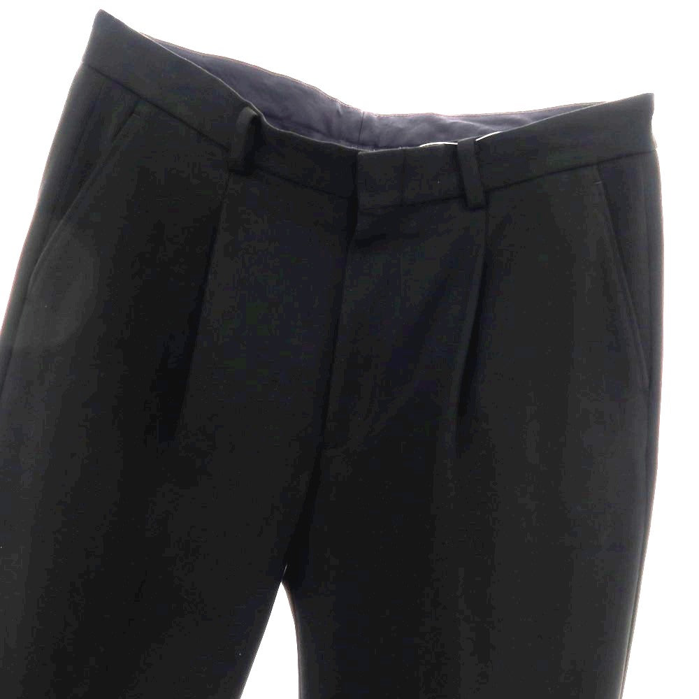 【中古】ユナイテッドアローズ UNITED ARROWS ストレッチ ポリエステルレーヨン ドレススラックスパンツ ブラック【サイズL】【 状態ランクB 】【 メンズ 】[BPD]
