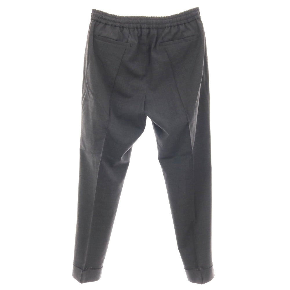 【中古】ベルウィッチ BERWICH H DUE ストレッチ ウールポリエステル イージースラックスパンツ グレー【サイズ48】【 状態ランクB 】【 メンズ 】