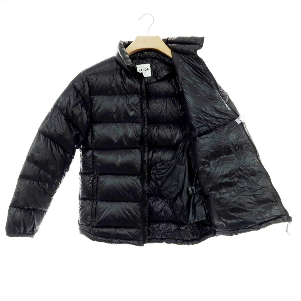 【中古】ナンガ NANGA ポケッタブル ナイロン ダウンジャケット ブラック【 S（JPN） 】【 状態ランクB 】【 メンズ 】