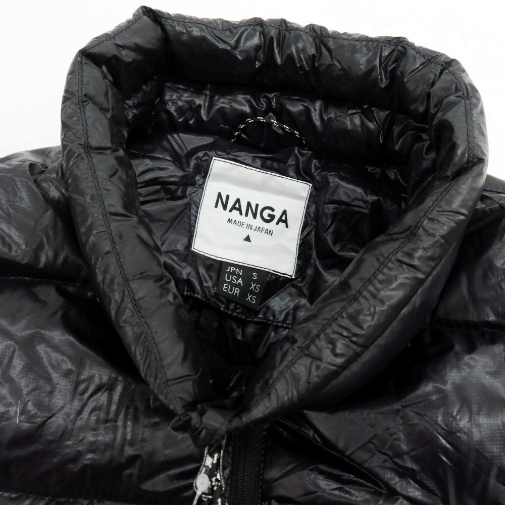 【中古】ナンガ NANGA ポケッタブル ナイロン ダウンジャケット ブラック【 S（JPN） 】【 状態ランクB 】【 メンズ 】
