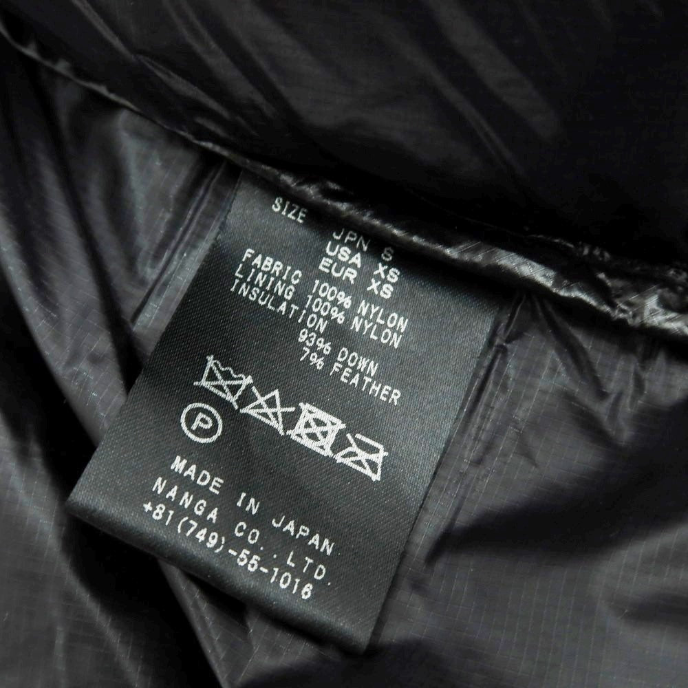【中古】ナンガ NANGA ポケッタブル ナイロン ダウンジャケット ブラック【 S（JPN） 】【 状態ランクB 】【 メンズ 】