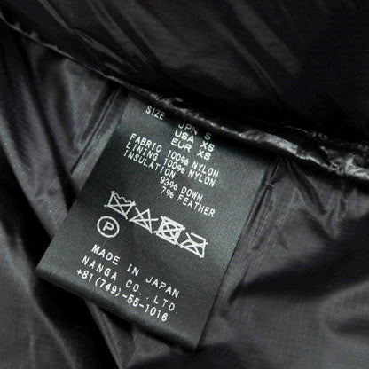 【中古】ナンガ NANGA ポケッタブル ナイロン ダウンジャケット ブラック【 S（JPN） 】【 状態ランクB 】【 メンズ 】