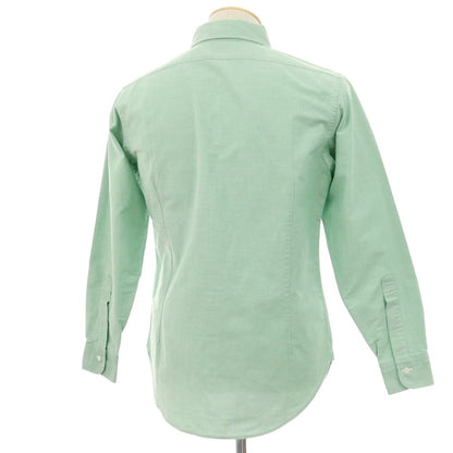 【中古】ブルックスブラザーズ Brooks Brothers MILANO オックスフォード ボタンダウン カジュアルシャツ ライトグリーン【 15 】【 状態ランクB 】【 メンズ 】