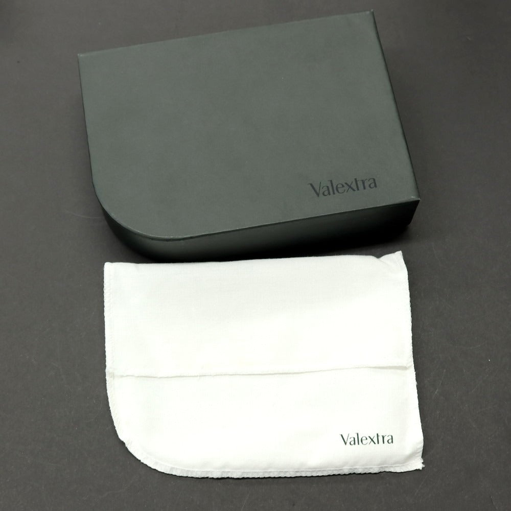 【中古】ヴァレクストラ バレクストラ Valextra レザー 二つ折り財布 ライトグレー【 状態ランクB 】【 ユニセックス 】
