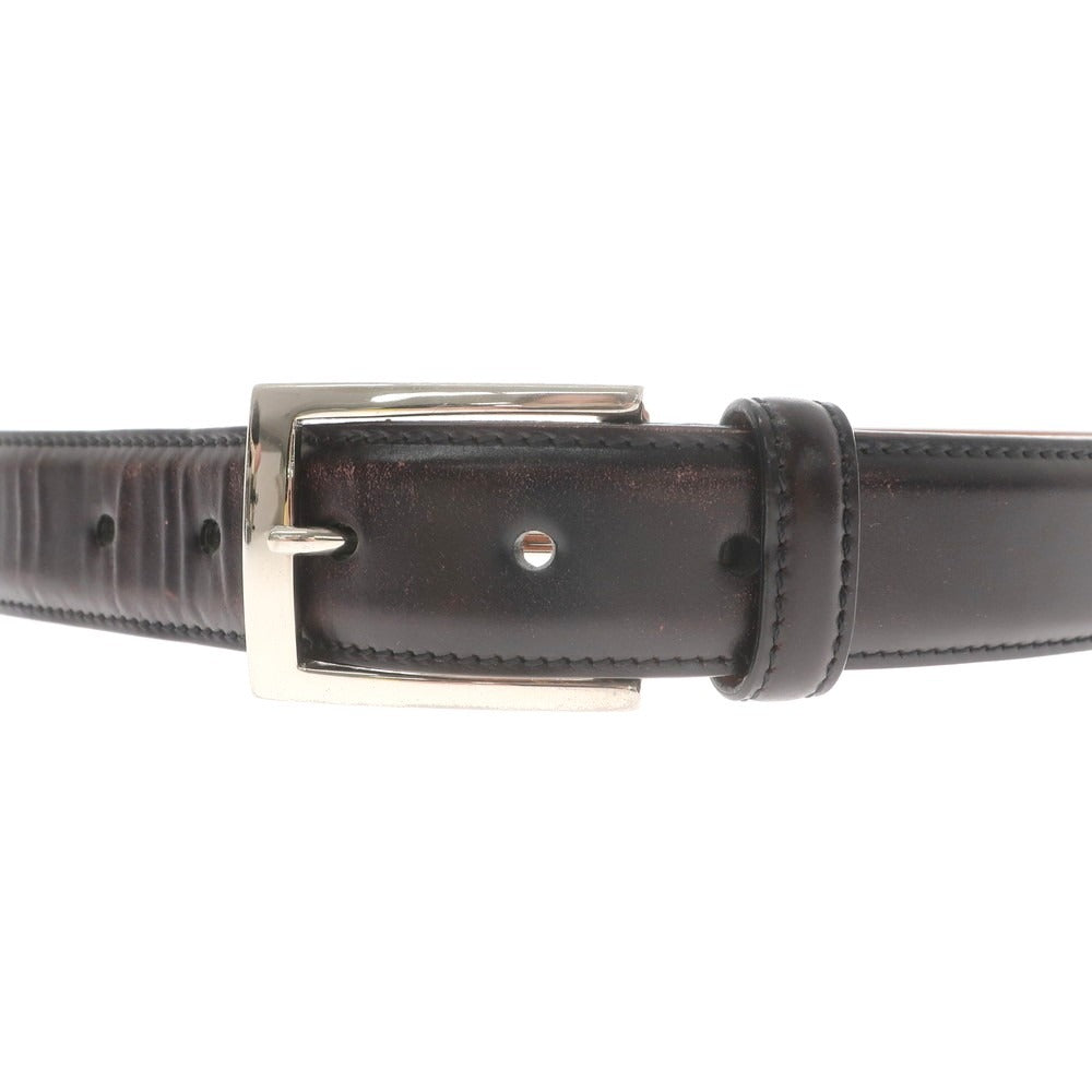 【中古】メイカーズシャツ カマクラ Makers Shirt 鎌倉 コードバン ベルト ブラック【 85 】【 状態ランクC 】【 メンズ 】