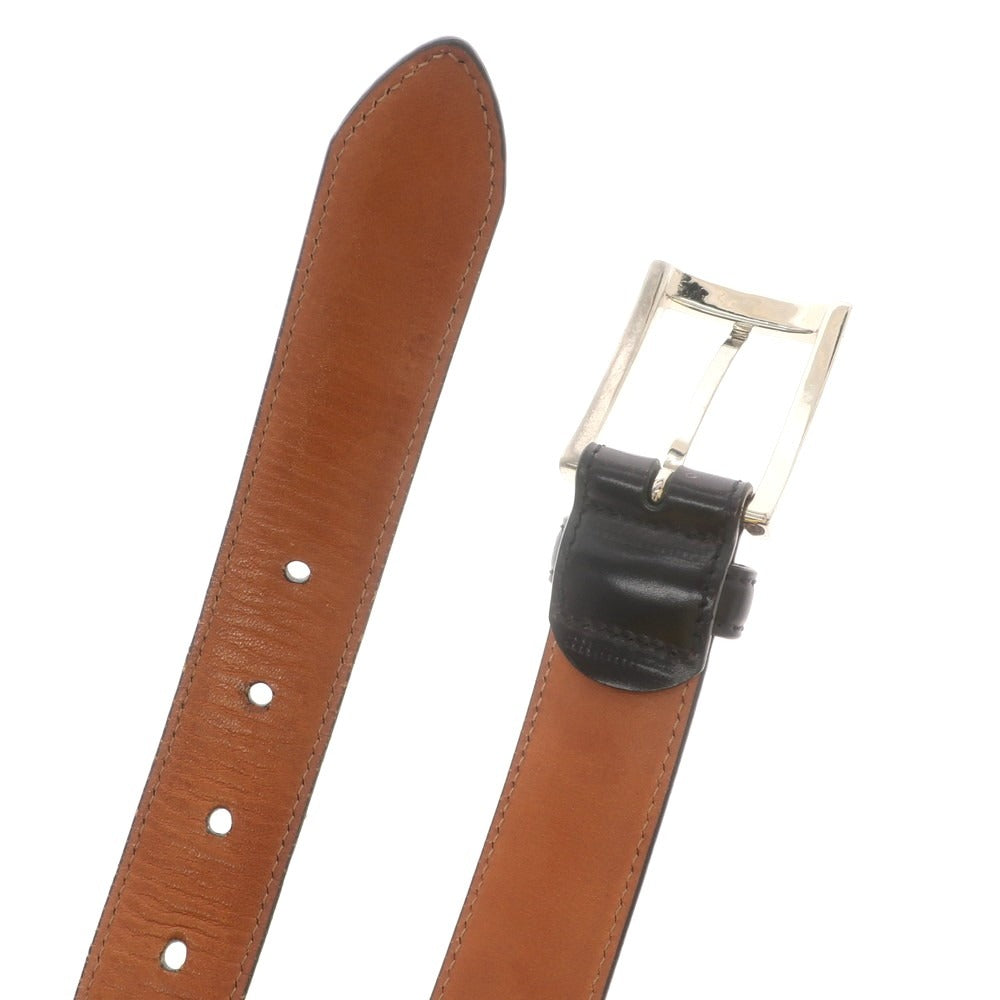 【中古】メイカーズシャツ カマクラ Makers Shirt 鎌倉 コードバン ベルト ブラック【 85 】【 状態ランクC 】【 メンズ 】