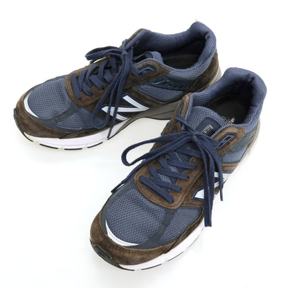 【中古】ニューバランス NEW BALANCE M990NV5 スニーカー ネイビー【サイズ27】【 状態ランクC 】【 メンズ 】