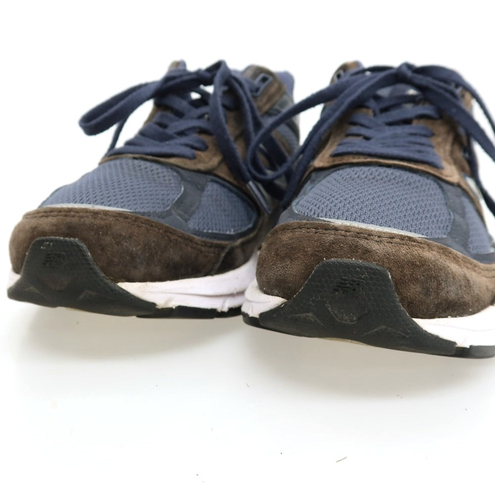 【中古】ニューバランス NEW BALANCE M990NV5 スニーカー ネイビー【サイズ27】【 状態ランクC 】【 メンズ 】