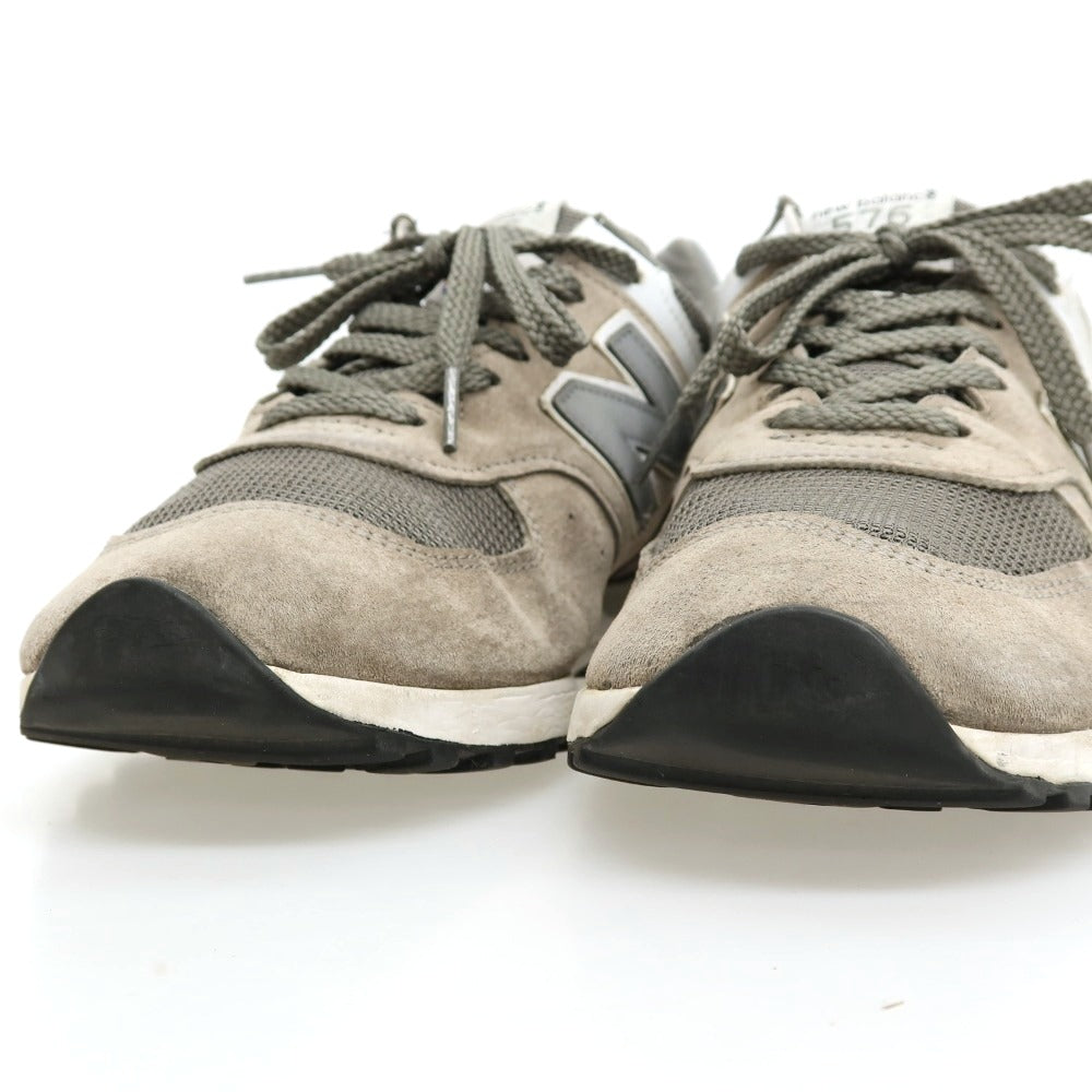 【中古】ニューバランス NEW BALANCE M576PMG 英国製 スニーカー グレー【サイズUK8 1/2】【 状態ランクC 】【 メンズ 】