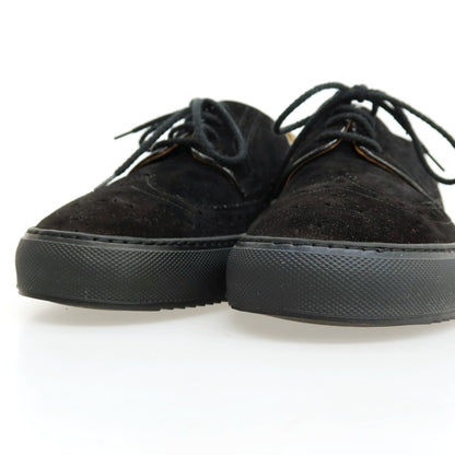 【中古】【未使用】デュカルス DOUCALS スエード ウイングチップ スニーカー ブラック【サイズ40】【 状態ランクS 】【 メンズ 】