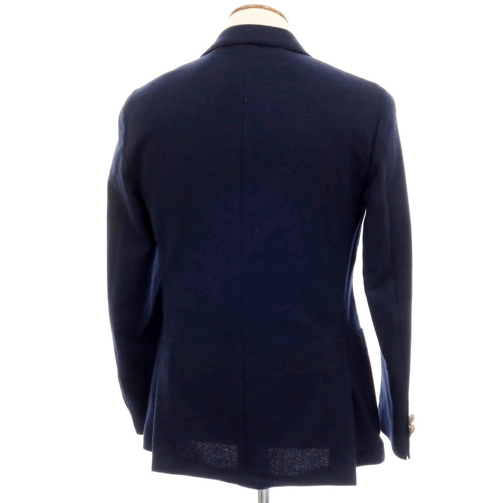 【中古】ラルディーニ LARDINI カシミヤ ダブル6B テーラードジャケット ネイビー【 46 】【 状態ランクB 】【 メンズ 】