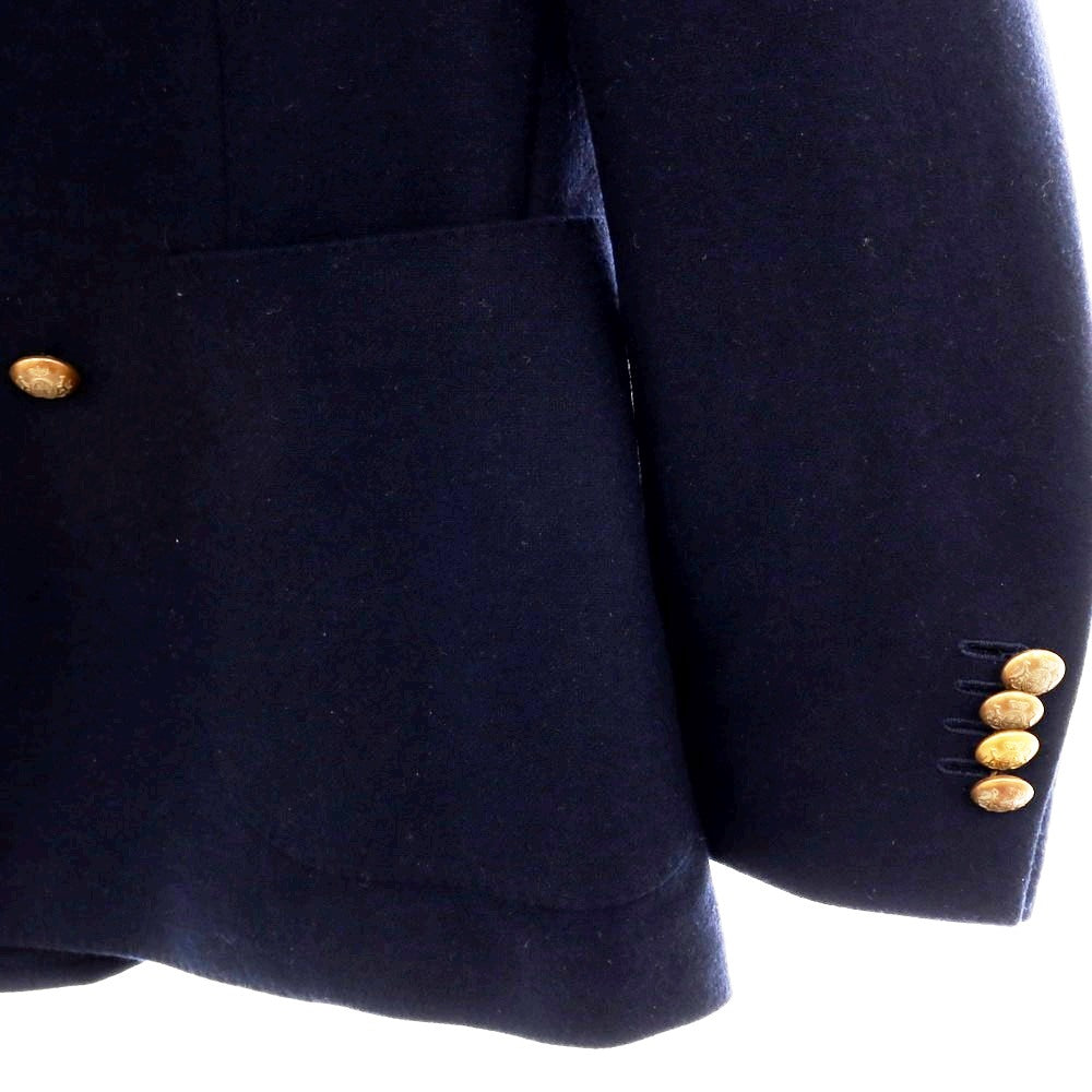 【中古】ラルディーニ LARDINI カシミヤ ダブル6B テーラードジャケット ネイビー【 46 】【 状態ランクB 】【 メンズ 】