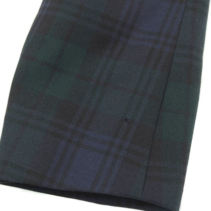 【中古】ビームスエフ BEAMS F ウール チェック ダブル6B テーラードジャケット ネイビーxグリーン【サイズ46】【 状態ランクC 】【 メンズ 】