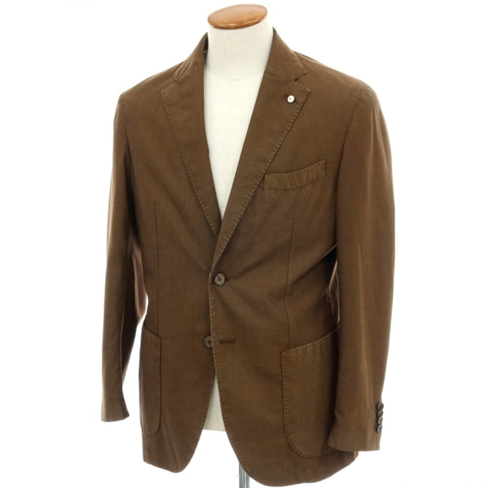【中古】エルビーエム1911 L.B.M.1911 ガーメントダイ ウール 2B カジュアルジャケット オーカーブラウン【サイズ48】【 状態ランクA 】【 メンズ 】