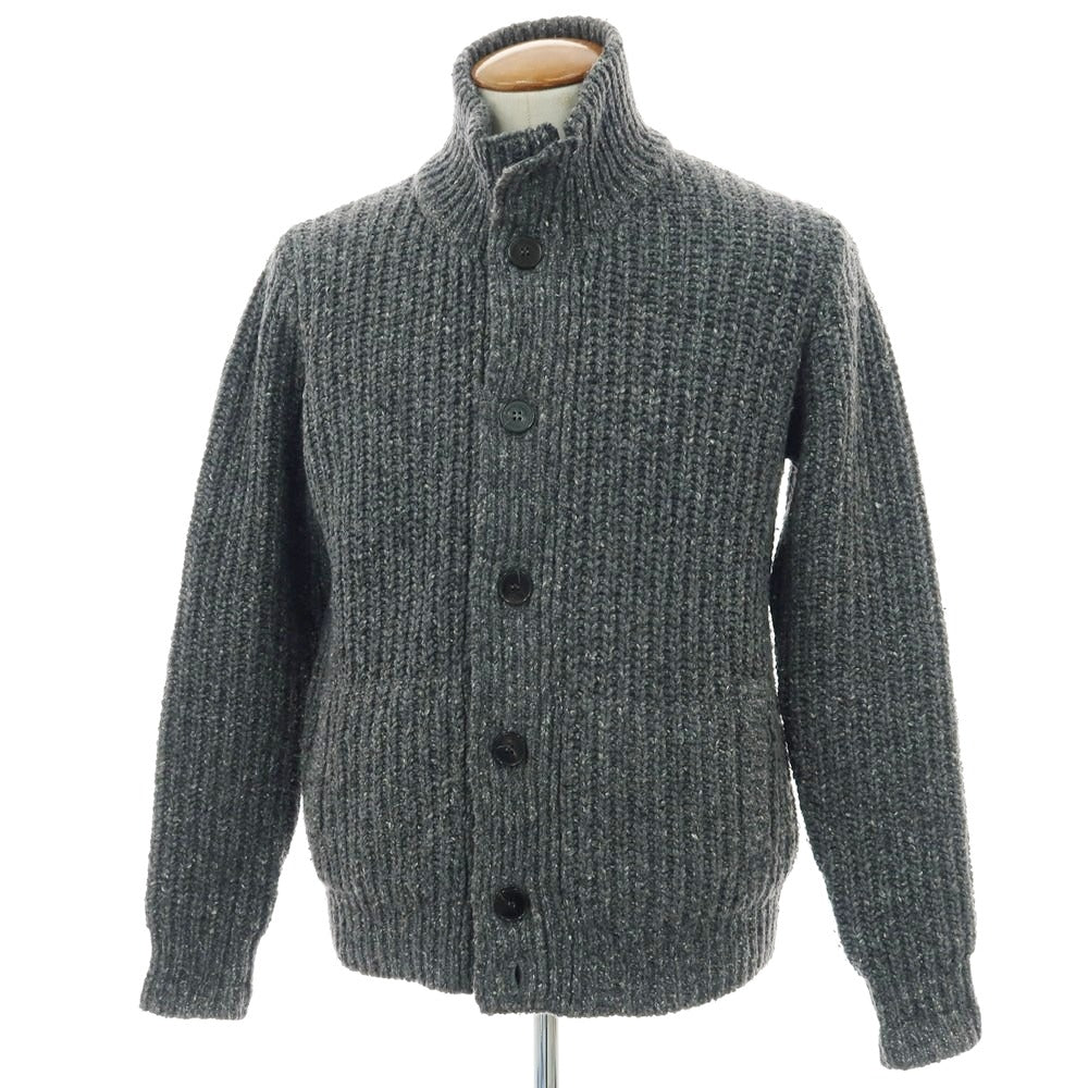 【中古】ロベルトコリーナ ROBERTO COLLINA ローゲージ カーディガン グレー【 48 】【 状態ランクB 】【 メンズ 】